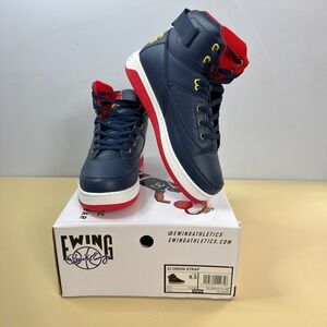 New Ewing Athletics 33 HI Orion Rebound Womens 9.5 Navy‎ Red Yellow Sneakers Box